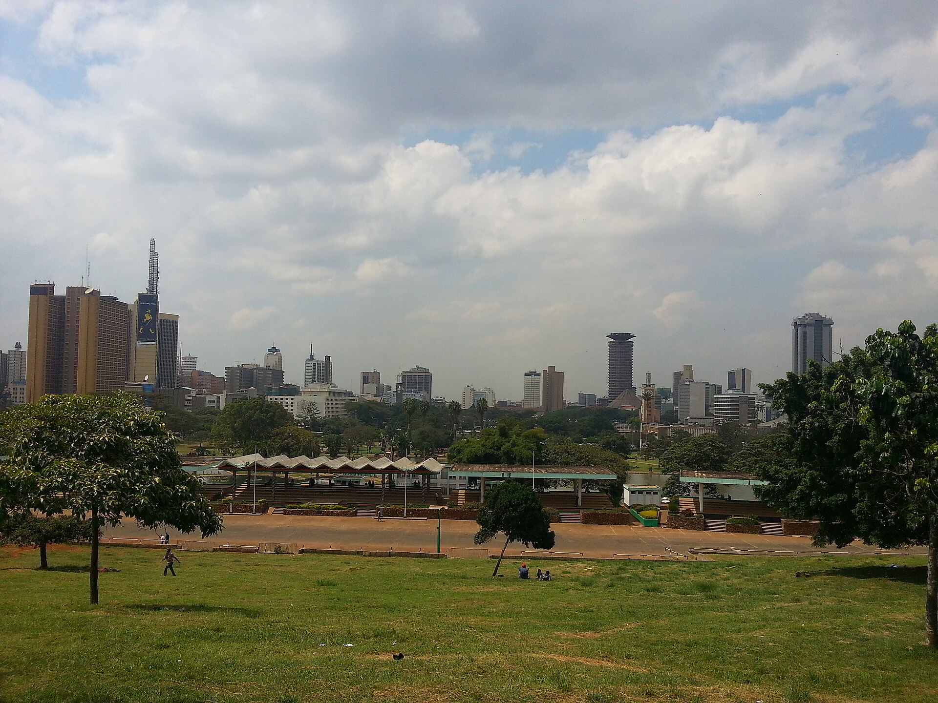 The Nairobi city skyline, Kenya